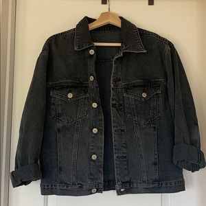 Brandy Melville Black Kelly Denim Jacket
